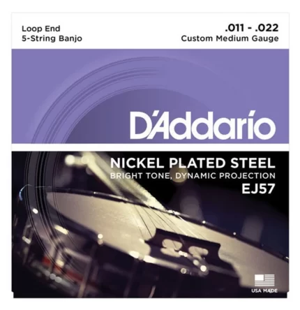D'Addario EJ57 Набор струн 5 шт для банджо