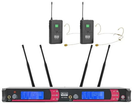 XLine MD-968B Радиосистема двухканальная c поясными передатчиками и головными гарнитурами