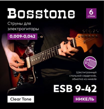 Bosstone ESB 9-42 Струны для электрогитары из стали с никелевым покрытием