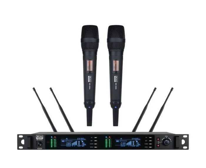 XLINE MD-968A(NEW) Двухканальная радиосистема с двумя ручными передатчиками