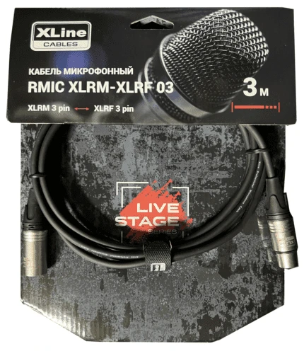XLINE Cables RMIC XLRM-XLRF 03 Кабель микрофонный