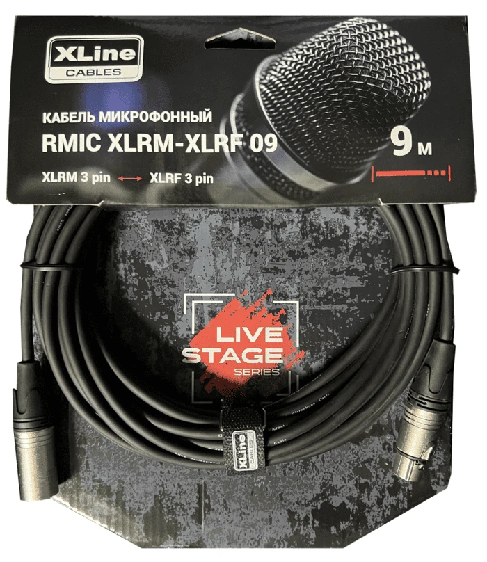 XLINE Cables RMIC XLRM-XLRF 09 Кабель микрофонный