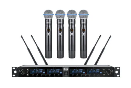 XLINE WS-1200A Радиосистема четырехканальная с четырьмя ручными передатчикам