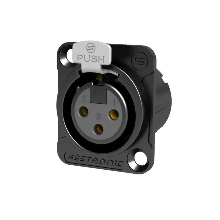 Seetronic MK3F2C-BG Панельный разъем XLR